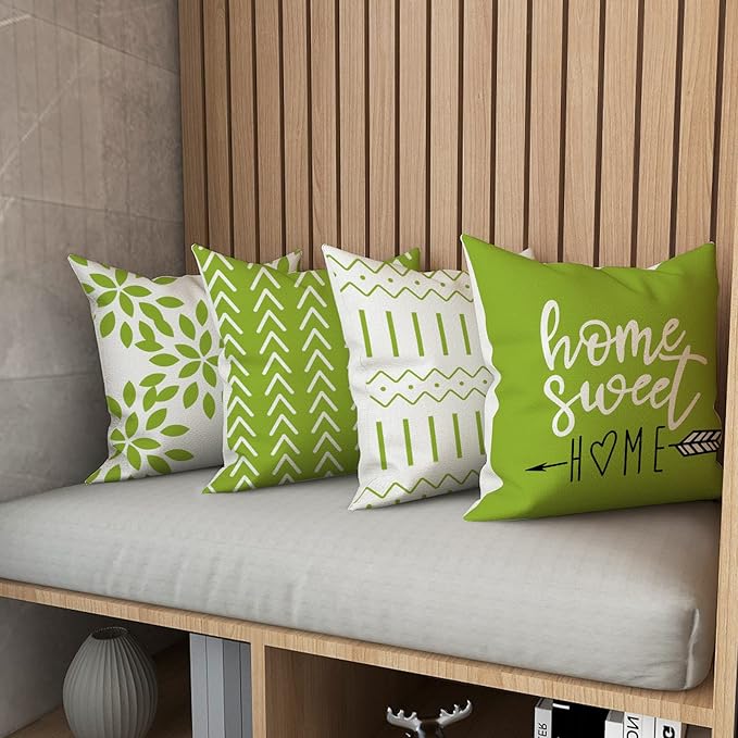 YCOLL Pillow Covers 20x20 Set of 4, Modern Sofa Throw Pillow Cover, Decorative