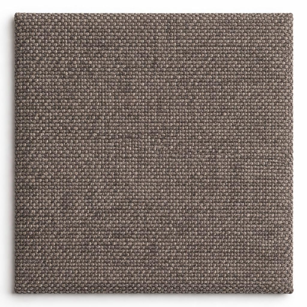 Cloud Frame Square Bed – Washable Cover - Soft Upholstered Linen - Minimalist Modern - Sold Separately (Waterproof Brown Linen, Queen Headboard)