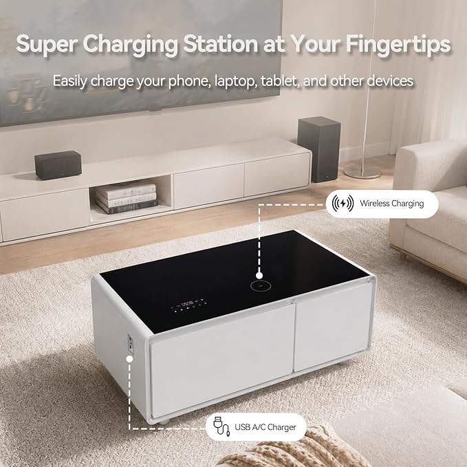 LIVTAB Smart Coffee Table, Living Room Table