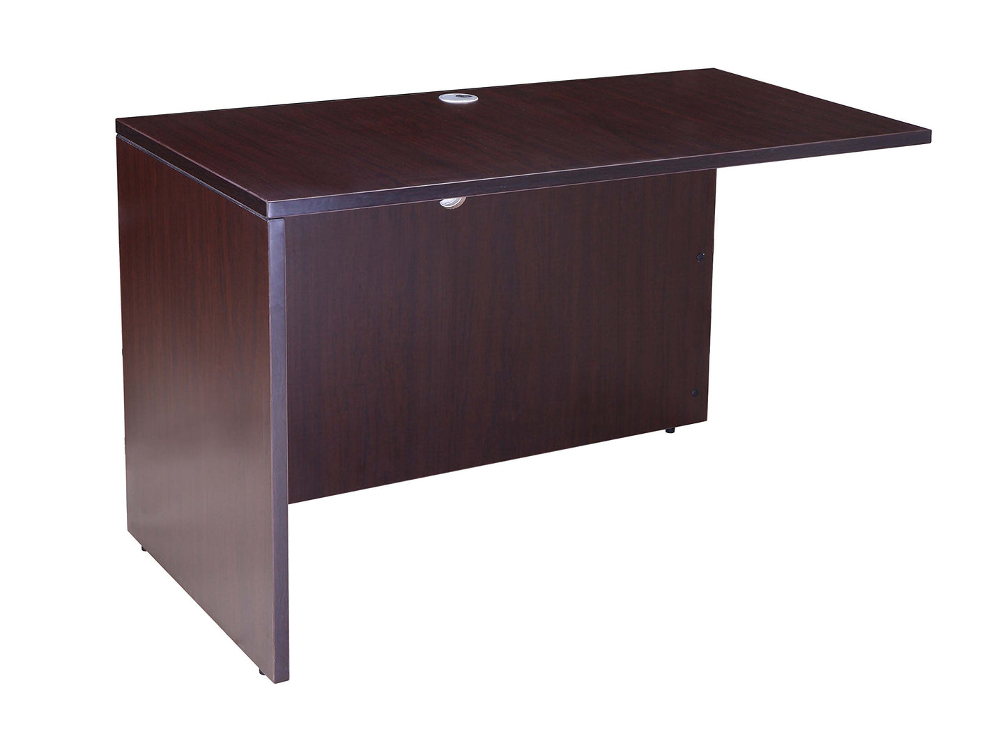Boss Office Products Holland 71" Executive L-Shape Corner Desk with Dual File Storage Pedestals, Mocha
