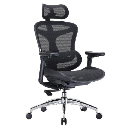 SIHOO Doro C300 Ergonomic Office Chair with Ultra Soft 3D Armrests, Dynamic Lumbar Support for Home Office Chair, Adjustable Backrest Desk Chair, Swivel Big and Tall Computer Chair Black