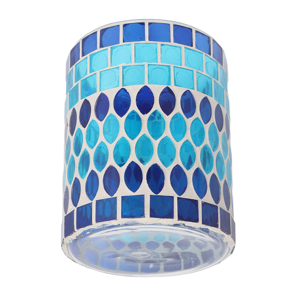 Glass Votive Candle Holder for Tealight, Mosaic Glass Tealight Candle Holder, Handmade Romantic Aromatherapy Candle Lamp Candle Jar Cup for Wedding Centerpiece Party Table Decorations