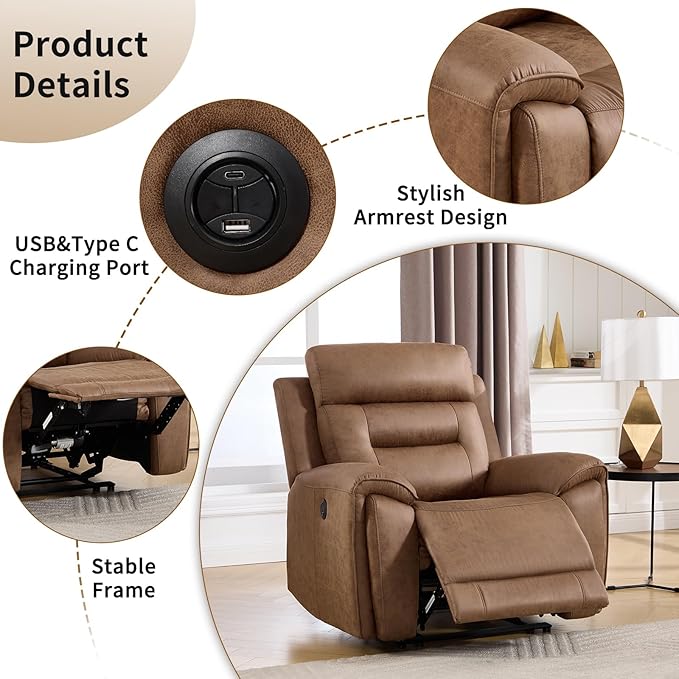 ANJ 3-Piece Power Recliner Sofa Set
