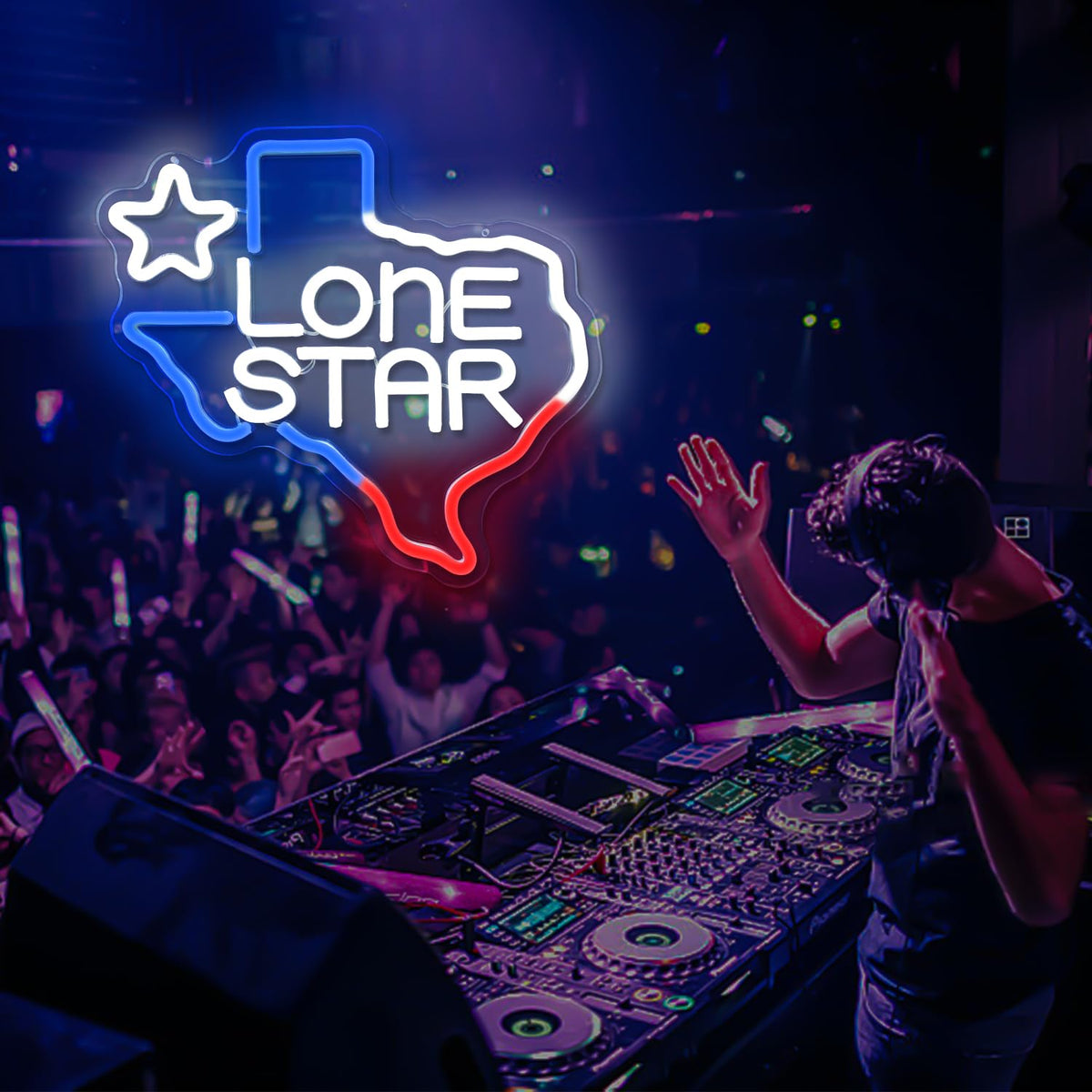 Texas Lone Star Neon Sign Dimmable Neon Beer Signs Lone Star Beer Neon Signs for Wall Decor Neon Led Signs for Bedroom Bar Neon Sign for Man Cave Bar Pub Restaurant Gift