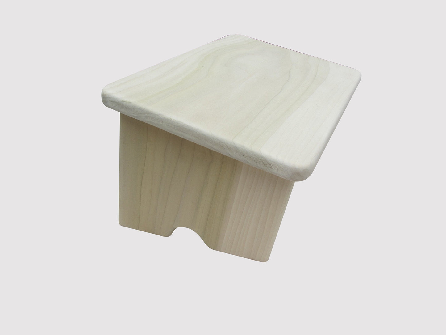 KR Ideas Nursing Foot Stool 6" Tall Poplar Wood (Made in The USA) (Unfinished)
