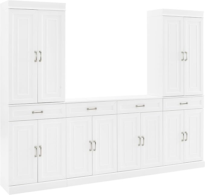 Crosley Furniture Stanton 3-Piece Traditional Sideboard Buffet Cabinet and