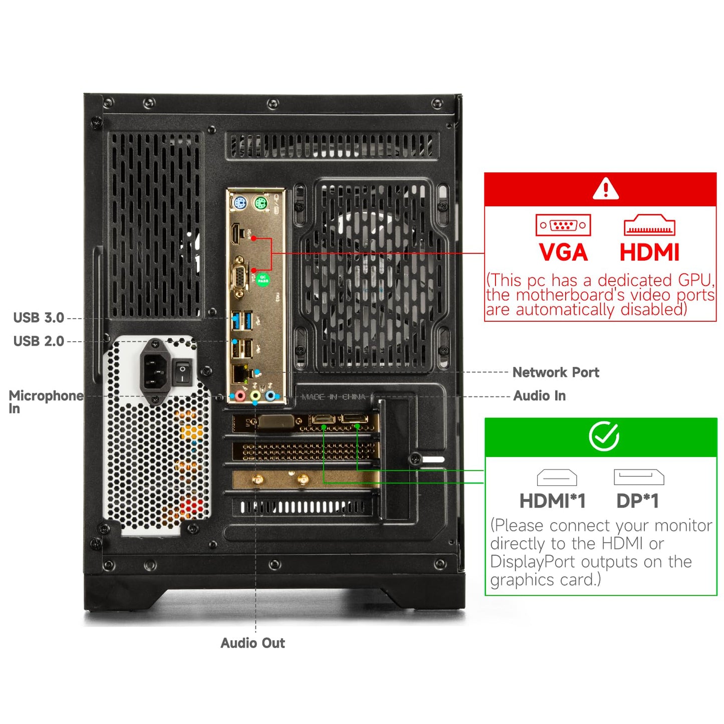 WIWB Gaming Desktop PC – Ryzen 5 4500, GeForce RTX 3050, 16GB DDR4 RAM, 512GB NVMe SSD, WiFi 6 – Desktop for Gaming, Streaming, School, Home Office & Everyday Use