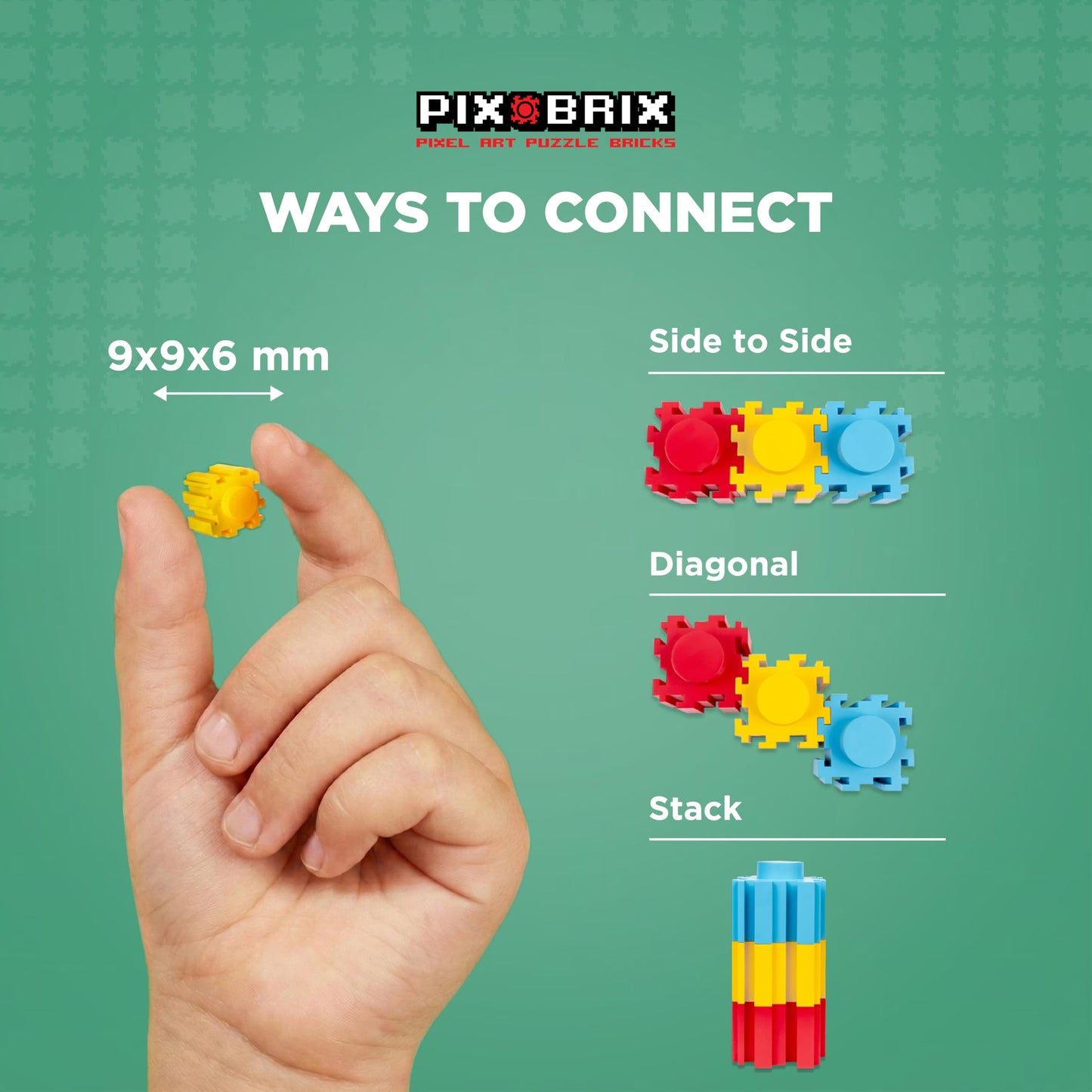 Pix Brix Pixel Art Puzzle Bricks - Star Stable’s Starshine, 3,405 Pieces - Interlocking Building Bricks, Pixelate Your Favorite Horse in 2D or 3D Version - Stem Toys, Ages 6 Plus
