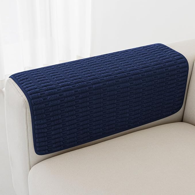 Foxdecor Couch Arm Covers Sofa Armrest Covers, Arm Chair Covers Set of 2