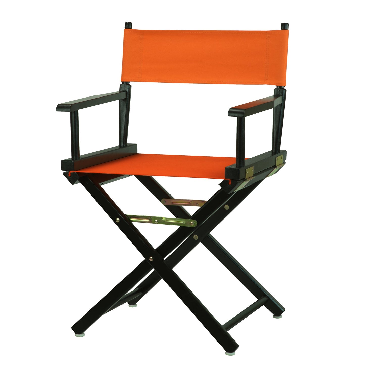 Casual Home 18" Director's Chair Black Frame with Tangerine Canvas