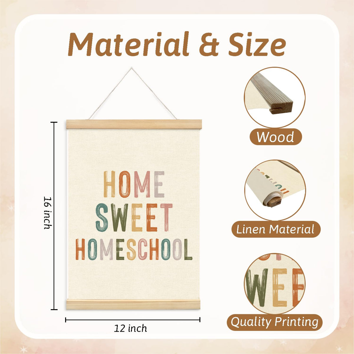 Lacama Sweet Classroom，Classroom Decor，Homeschool Decor， Teacher Appreciation Gift-Teacher's Day Gift-Door Sign-Playroom Homeschool Wall Decors