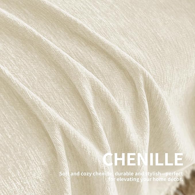 Couch Cover for Dogs, Boho Sofa Covers for 2 Cushion Couch, Chenille Sofa
