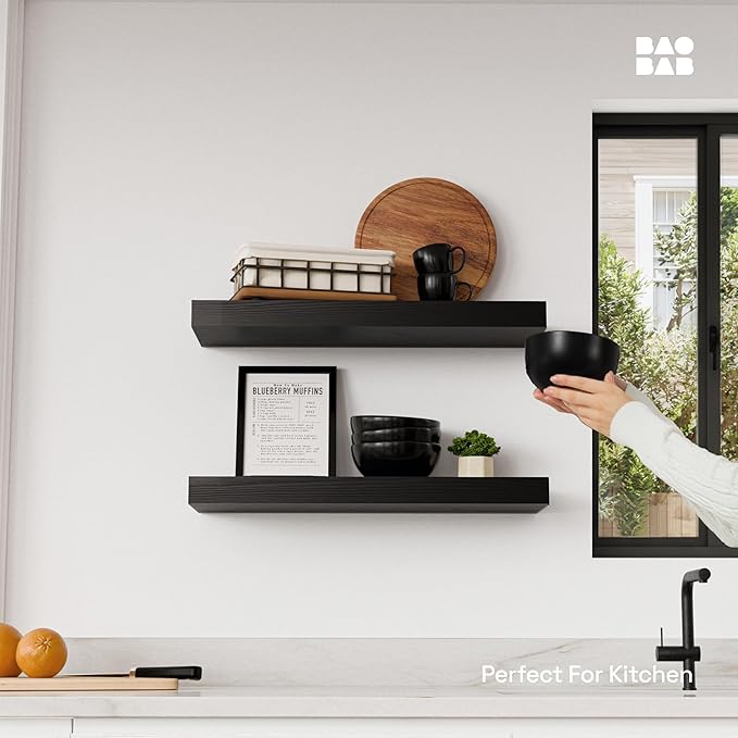 BAOBAB WORKSHOP Solid Wood Floating Shelves