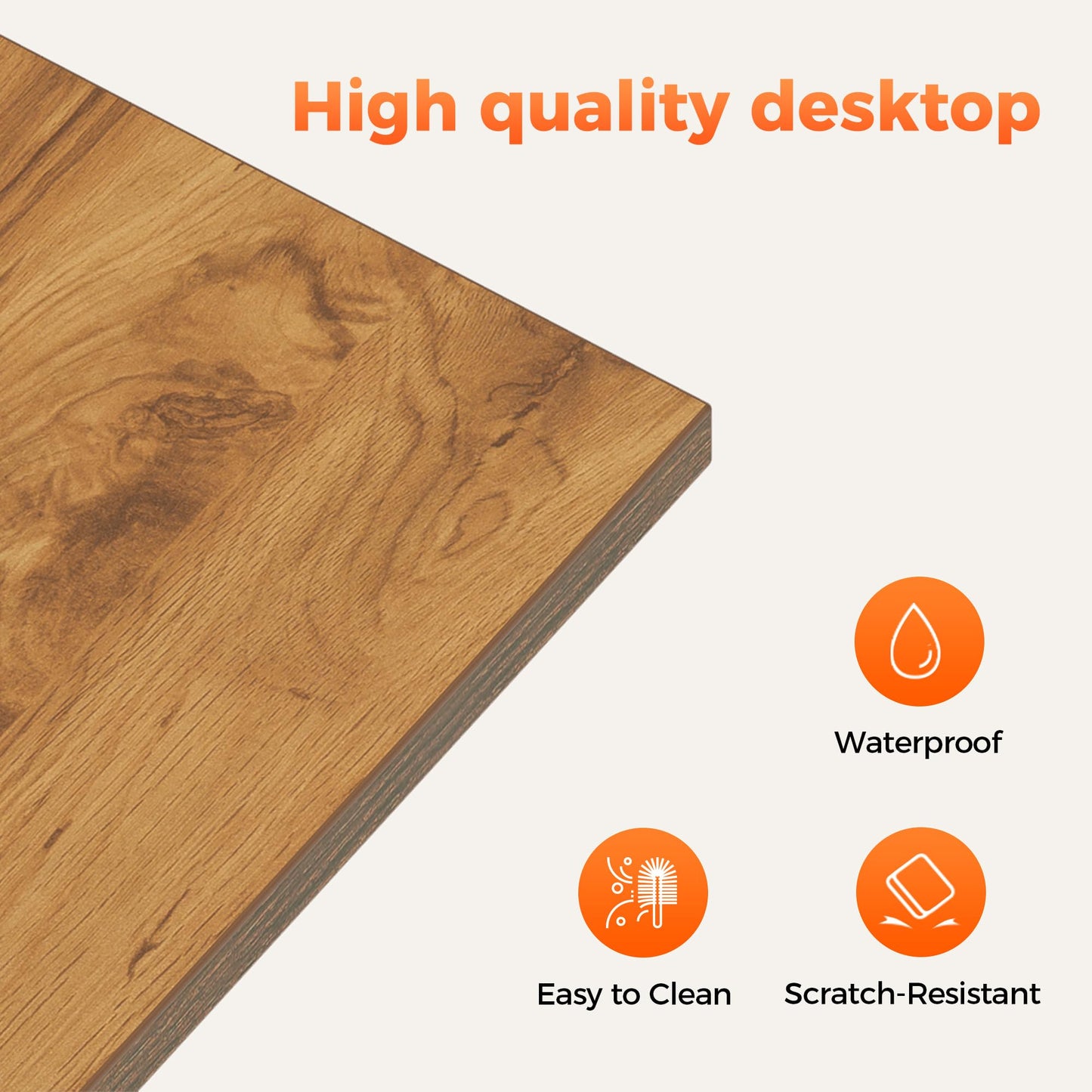 Mericonia 32 inch Rolling Computer Desk with Wheels, Gaming Desk for Small Spaces, Modern Simple Style Table for Home Office, Study Writing Table