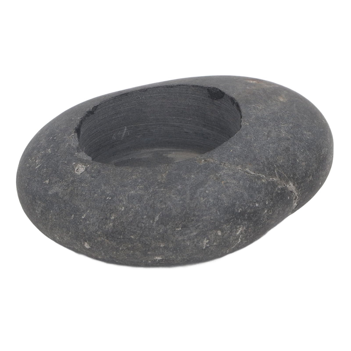 Pebble Candle Holder Handmade Stone Tealight Holder Rock Decor for Home Wedding Centerpiece Tabletop