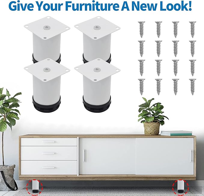 3 Inch Metal Furniture Legs