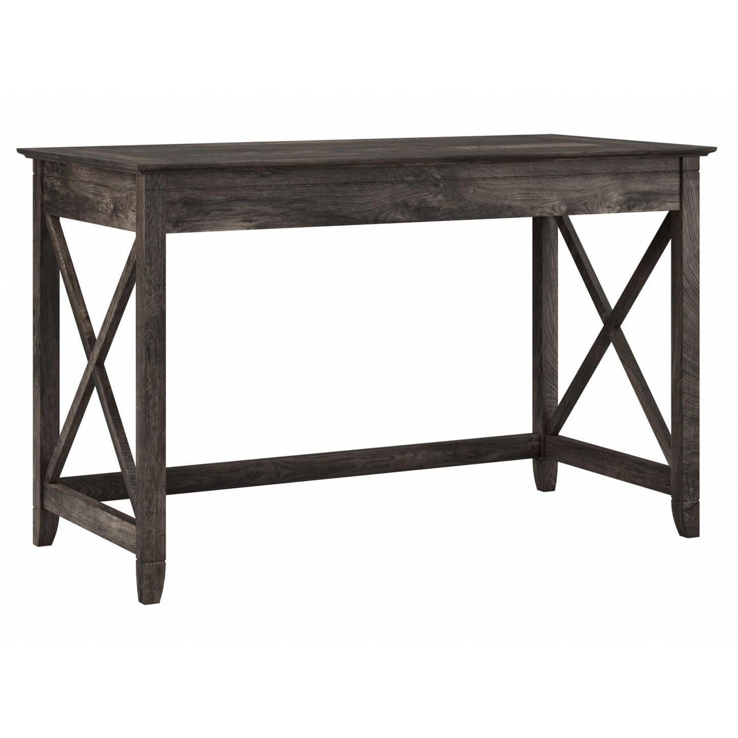 Bush Home Key West 48W Writing Desk in Dark Gray Hickory
