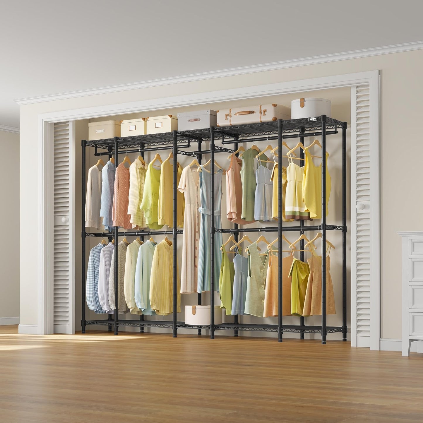 VIPEK V50 Basic Expandable Clothes Rack, Heavy Duty Closet System, Black
