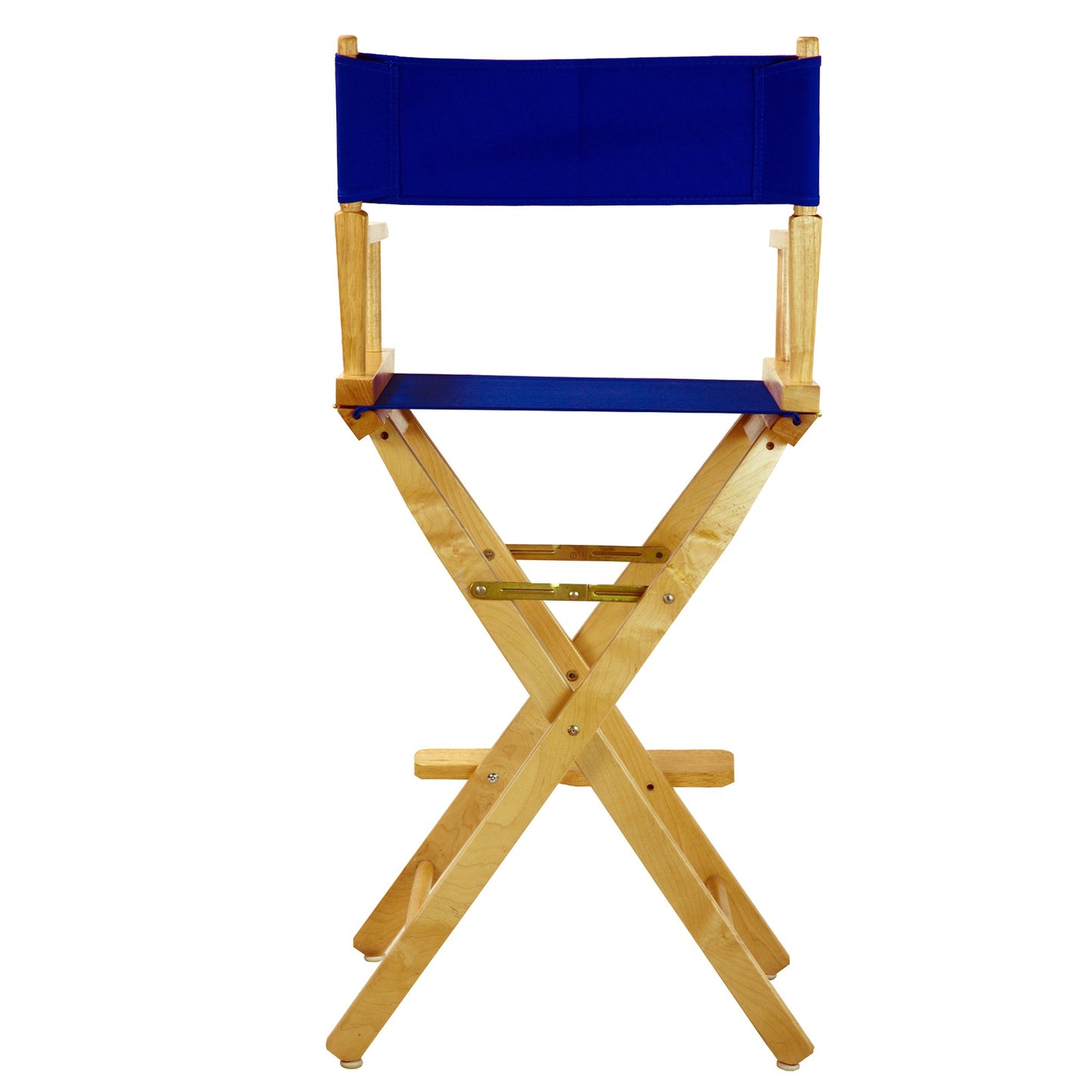 Casual Home 30" Director's Chair Natural Frame-with Roayl Blue Canvas, Bar Height
