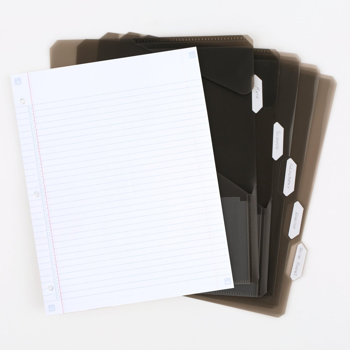 Five Star Flex Refillable Notebook + Study App, College Ruled Paper and 1 Inch TechLock Ring Binder with Customizable Cover, Pockets, Tabs and Dividers, 200 Sheet Capacity, Black (29326AA2)