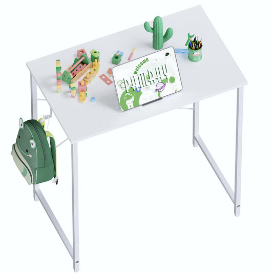 Pamray 23 Inch Computer Desk for Small Spaces, Home Office Work Desk with Headphone Hook, Small Office Desk Study Writing Table
