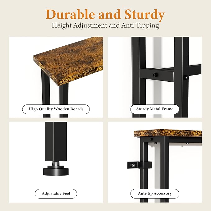 Keelian 39" Sofa Table Narrow Long