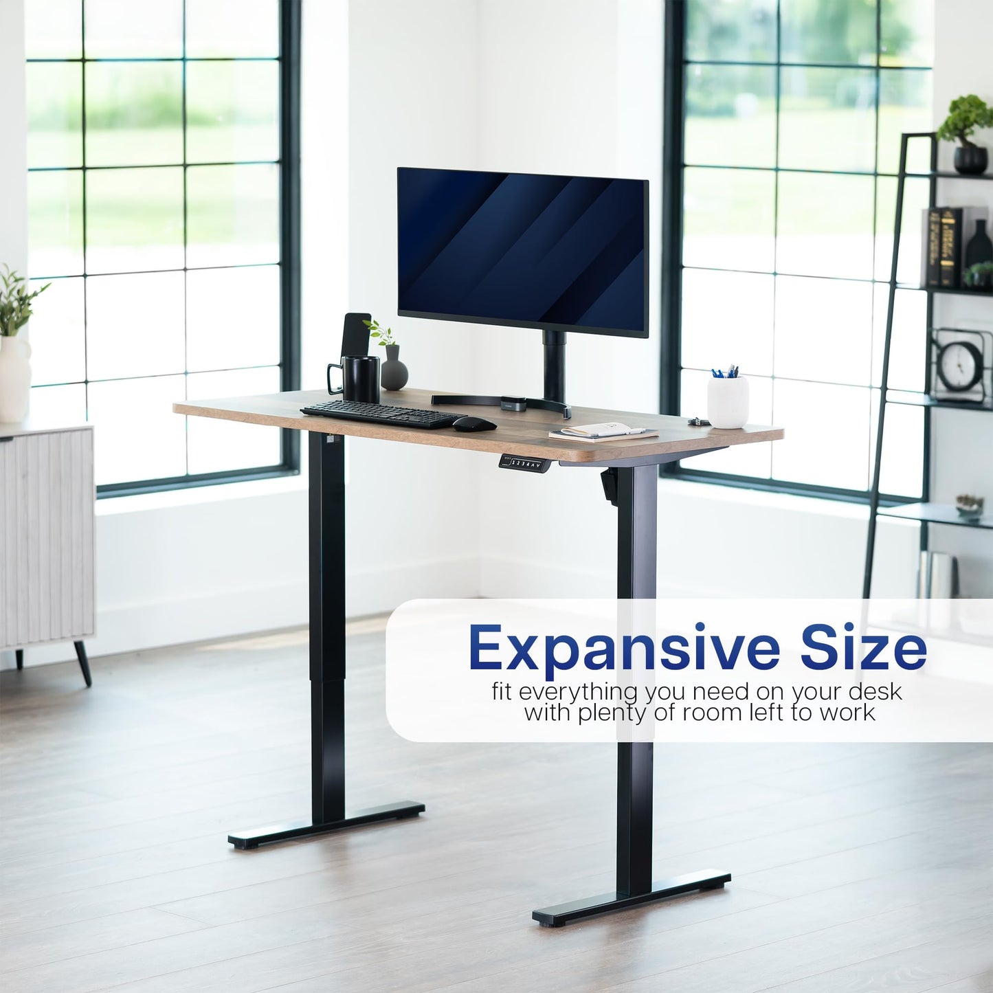VIVO Universal 60 x 30 inch Table Top for Standard and Sit to Stand Height Adjustable Home and Office Desk Frames, Reclaimed Wood Desktop, DESK-TOP60-30P