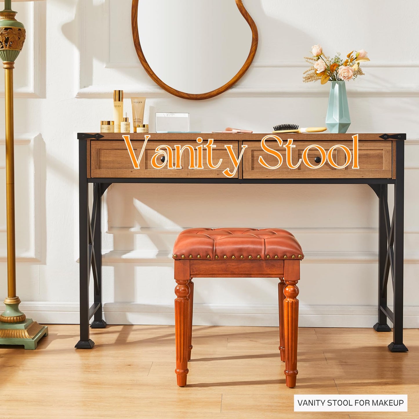 KUKEJCM Vanity Stool for Makeup