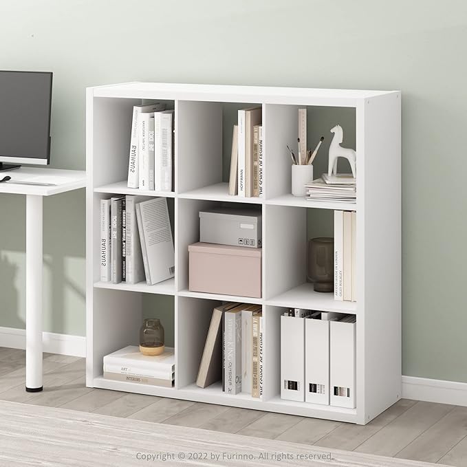 Furinno Cubicle Open Back Decorative Cube Storage Organizer