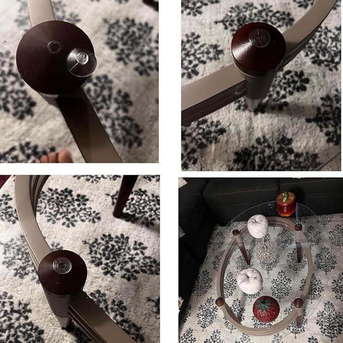 18mm/0.7" Furniture Desk Glass Transparent Anti-Collision Suction Cups Sucker