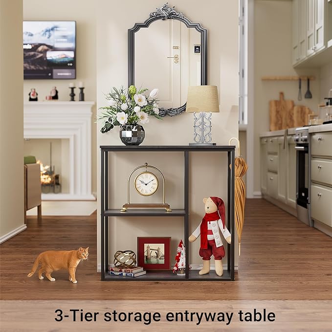WOHOMO Console Table, 12 Inch Narrow Entryway Table