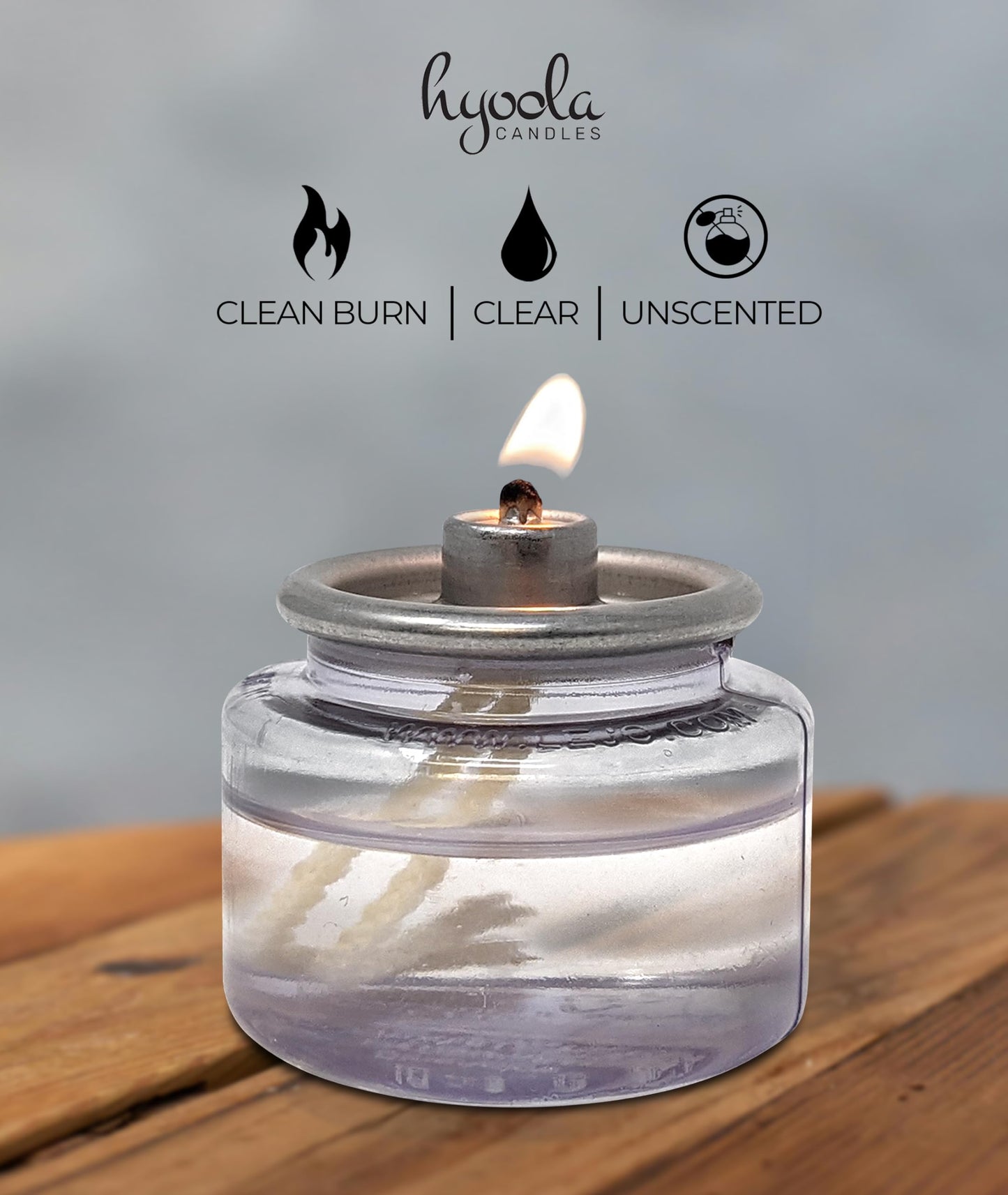 Hyoola Liquid Candles - 8 Hour Disposable Paraffin Tea Lights - 90 Pack for Restaurant Tables and Emergencies