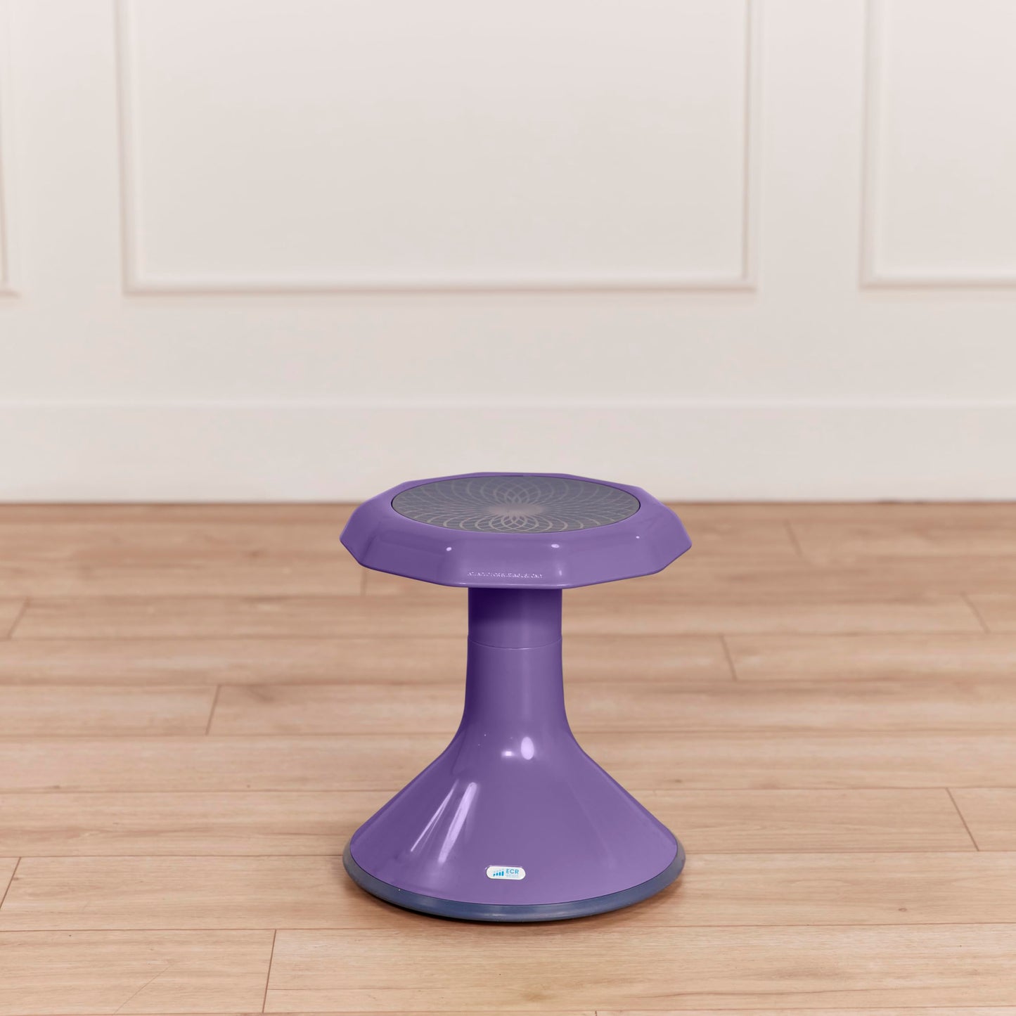 ECR4Kids ACE Active Core Engagement Wobble Stool, 15-Inch Seat Height, Flexible Seating, Eggplant