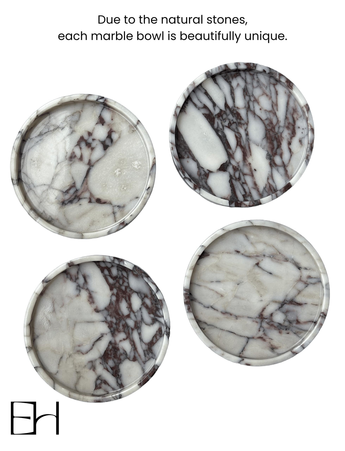 ExcHues 10” Footed Marble Tray and Fruit Bowl for Kitchen Counter