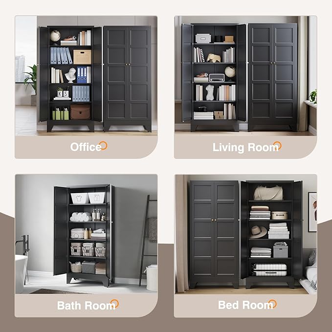 Yizosh Metal Pantry Cabinet,