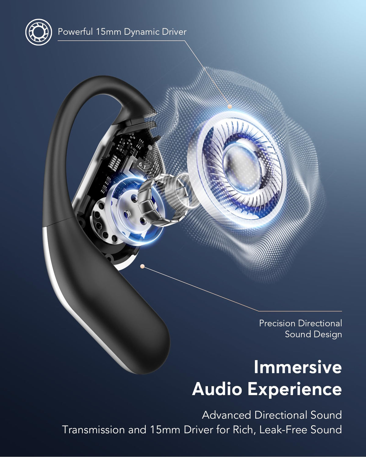 Paekole AI Translation Earbuds Real Time - H9 Instant Bluetooth 6.1 Translator: 198 Languages, No Subscription | Open Ear Design, 6 Modes, 60H Audifonos Traductores Inglés Español