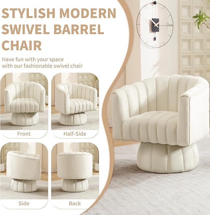 Swivel Accent Barrel Chair