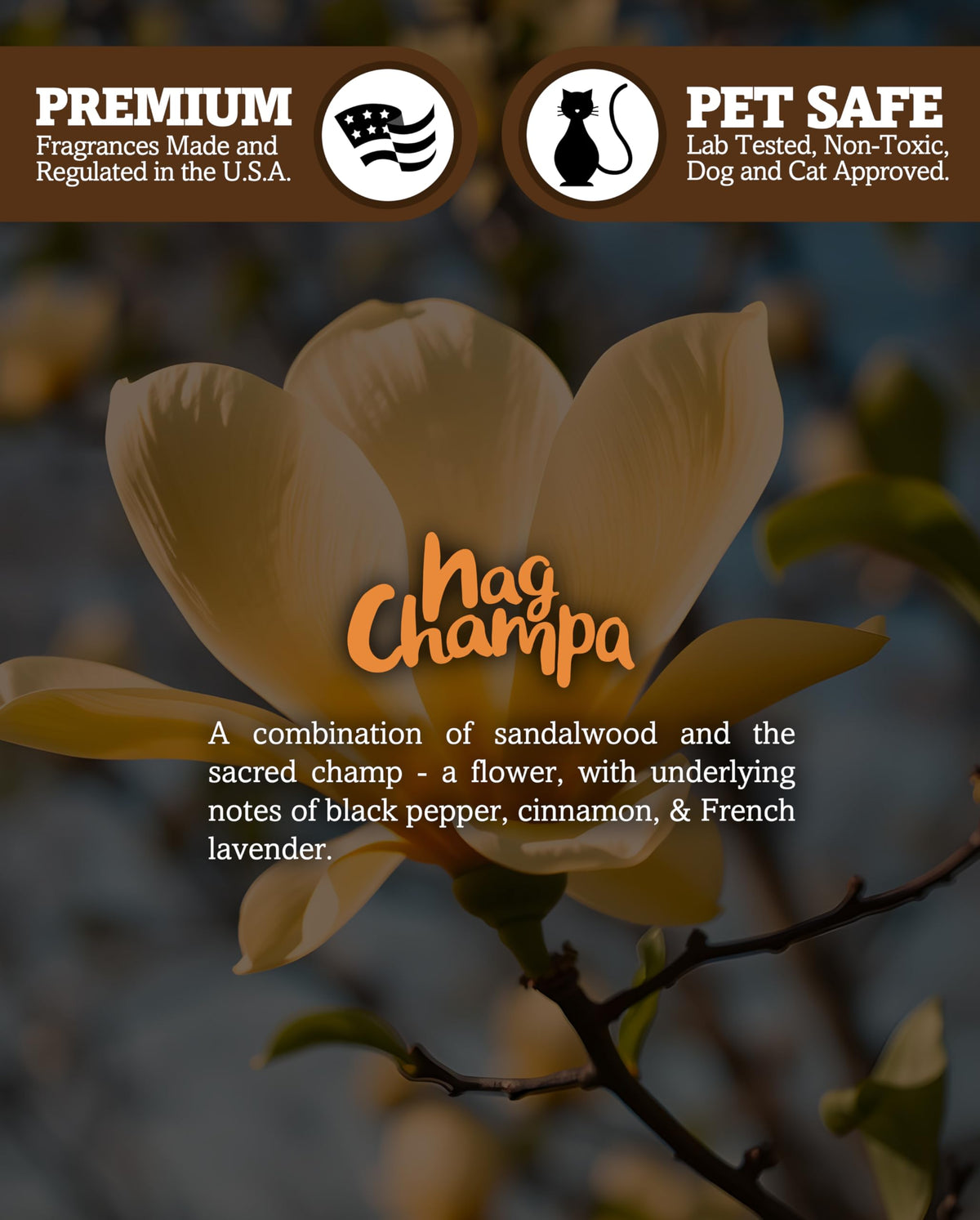 Nag Champa Premium Tealight Candles Multi Pack - Highly Scented with Essential Oils - 12 Brown Tea Lights - Beautiful Candlelight - Made in the USA - Incense & Earth Collection
