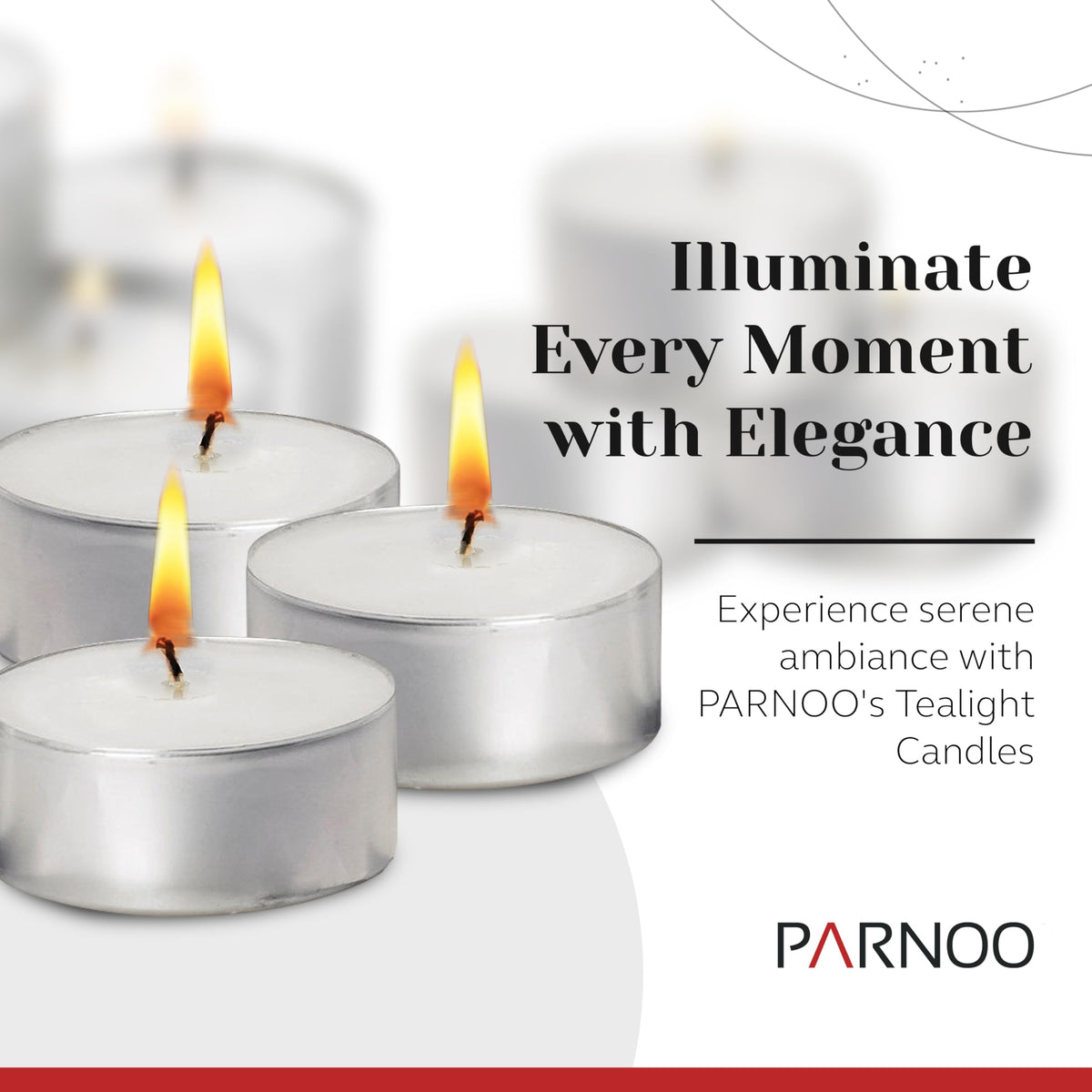 300 Pack Tealight Candles in Metal Cups - Clean White Unscented with 6 Hour Long Burning Time - Votive Candles Bulk for Romantic Dinner, Weddings, Spa & Hotels by PARNOO