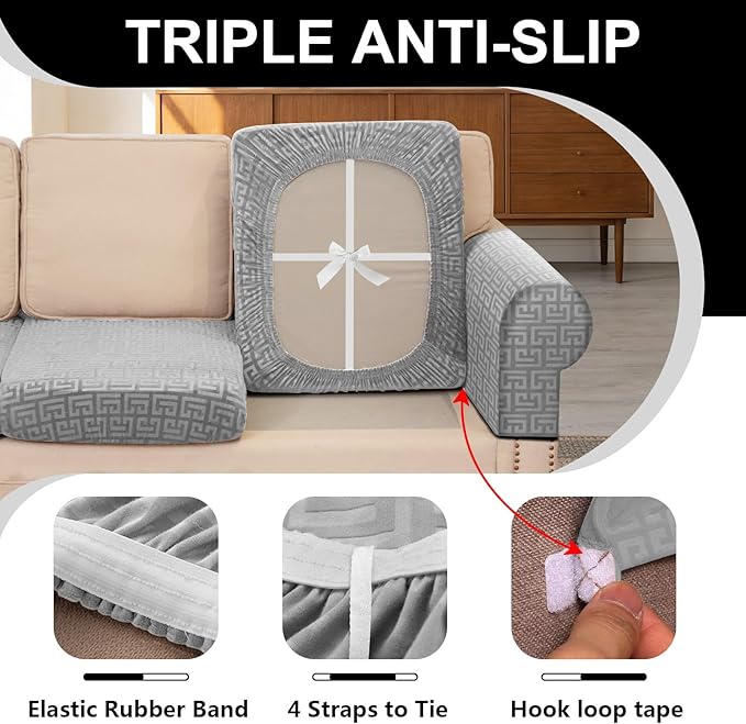 UNBBRRL Stretch Couch Seat Cushion Cover