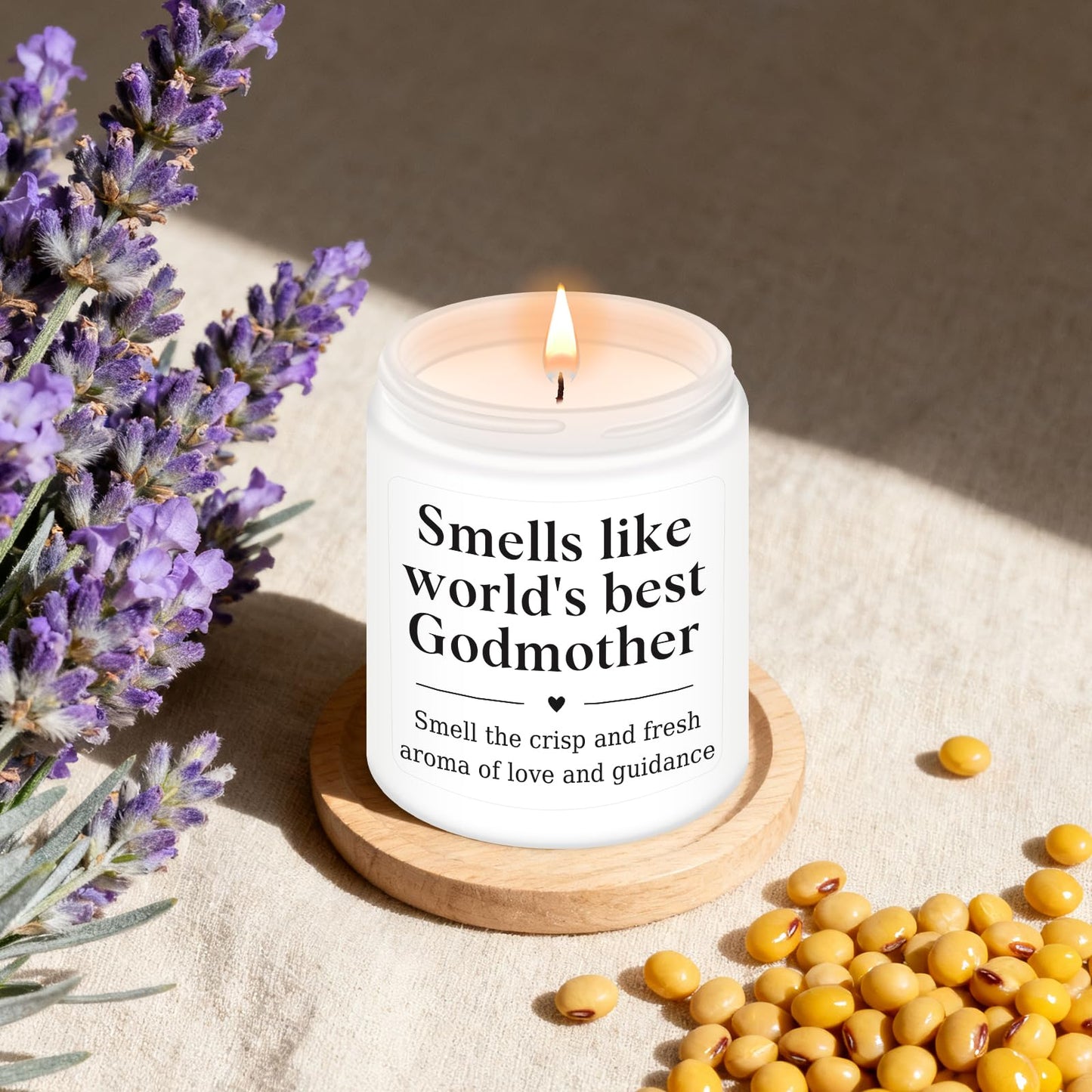 Homsolver Godmother Gifts from Godchild, Godmother Proposal Gift,Mothers Day Birthday Christmas Gift for Godmother's, Godmother's Scented Candles