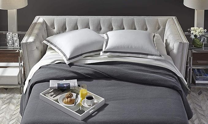Sleeper Sofa Bed Sheet, 100% Cotton 400 Thread Count, 4 Piece Set, Deep Pocket