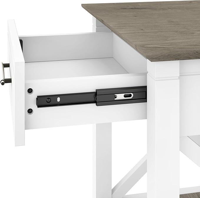 Bush Home End Table with Drawer, Nightstand with Storage, Living Room and