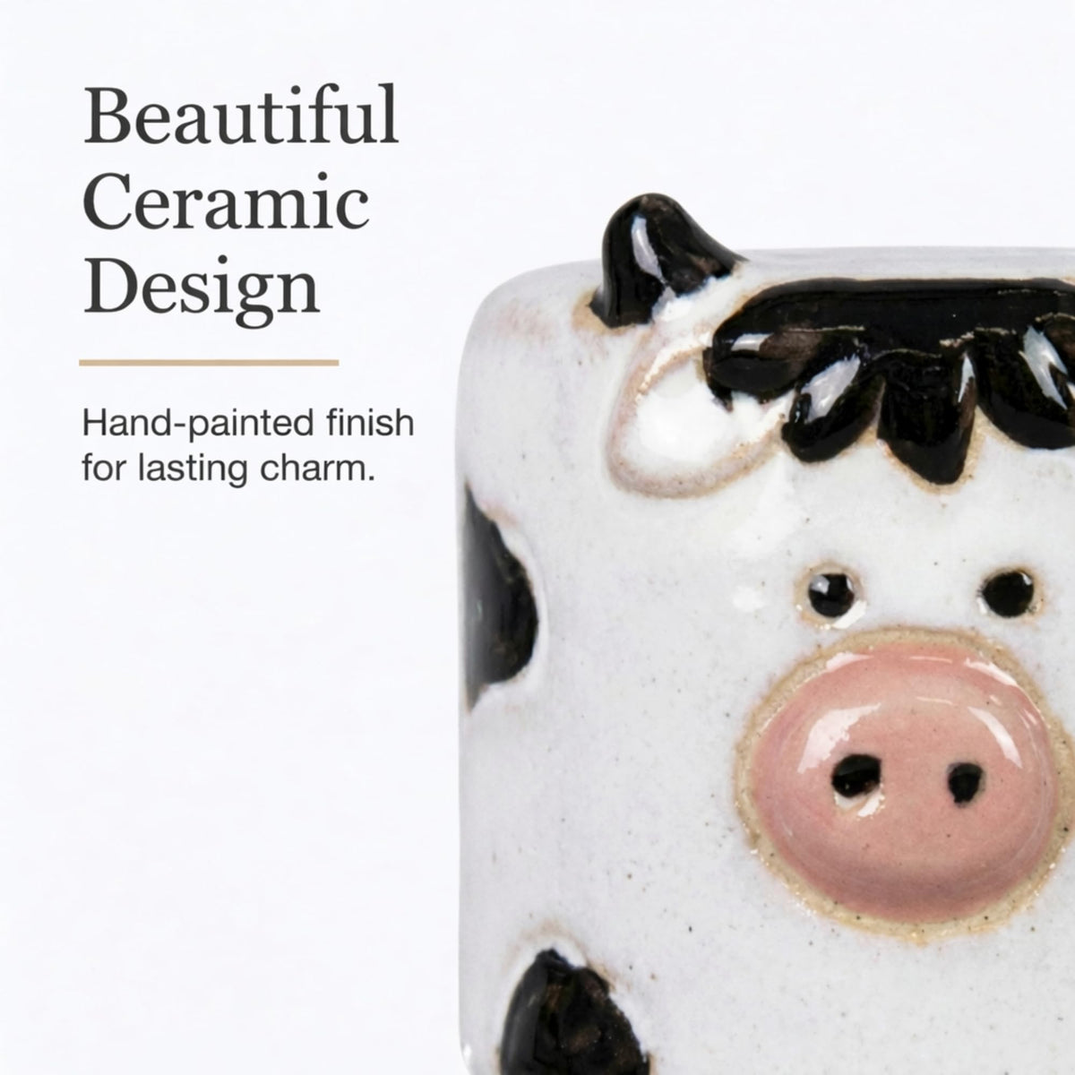 The Bridge Collection Cute Ceramic Cow Salt and Pepper Shakers
