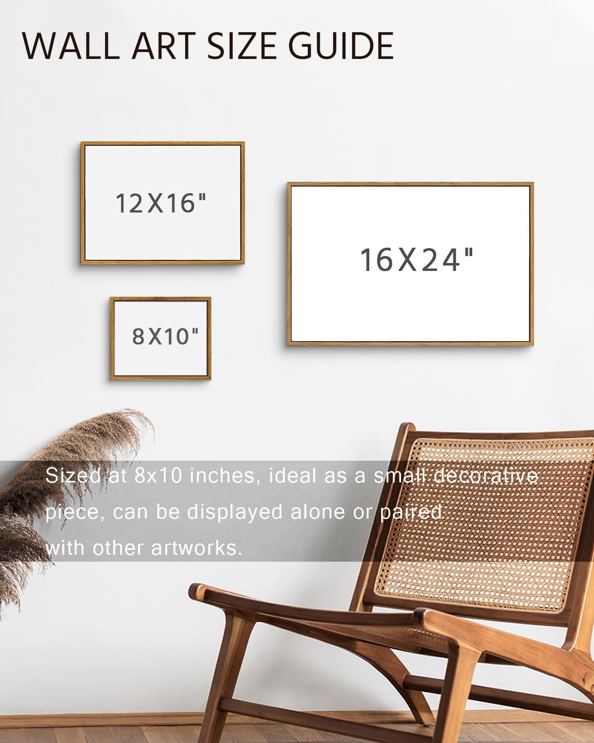 MTFBWY Vintage Tulip Wall Art, Sturdy Framed Botanical Still Life Canvas Print, Antique Flower Oil Painting Artwork for Kitchen Bedroom Office, 8x10 Inch Small Framed Canvas Art