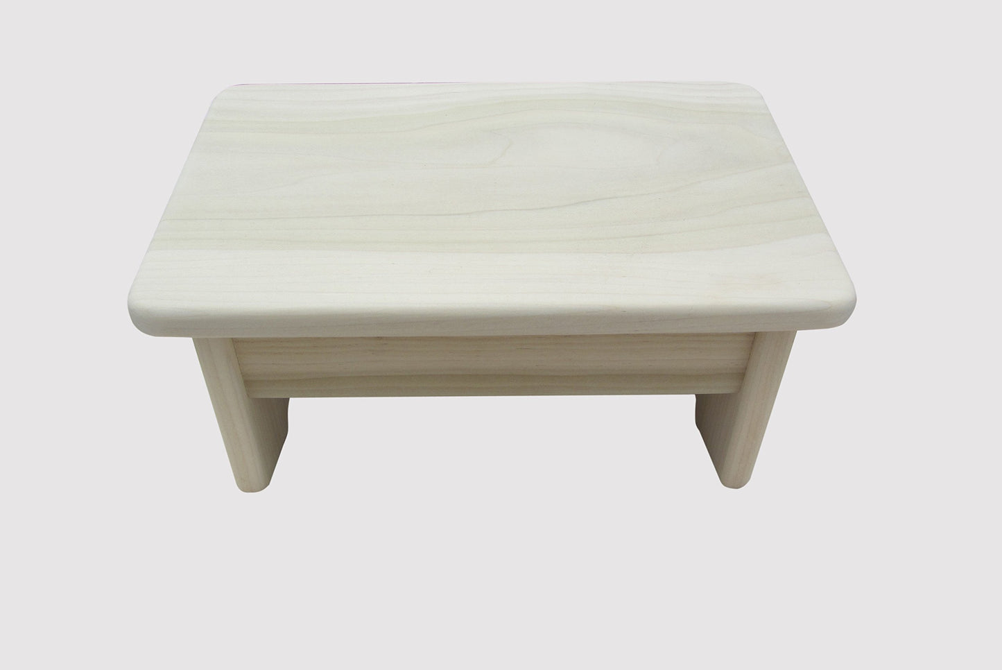KR Ideas Nursing Foot Stool 6" Tall Poplar Wood (Made in The USA) (Unfinished)
