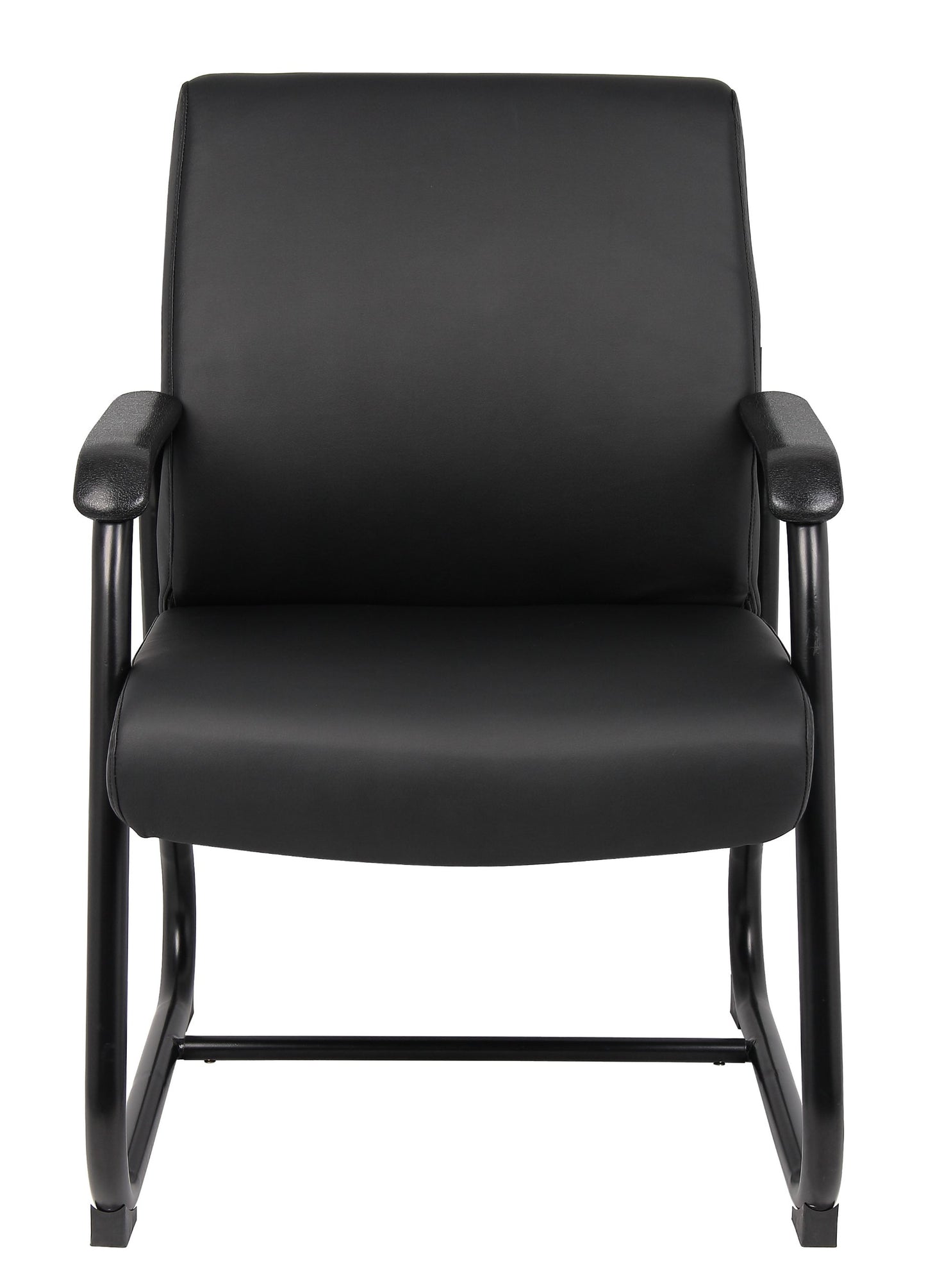 Boss Office Products Heavy Duty Caressoft Guest Chair in Black, 350 lbs. (B709)