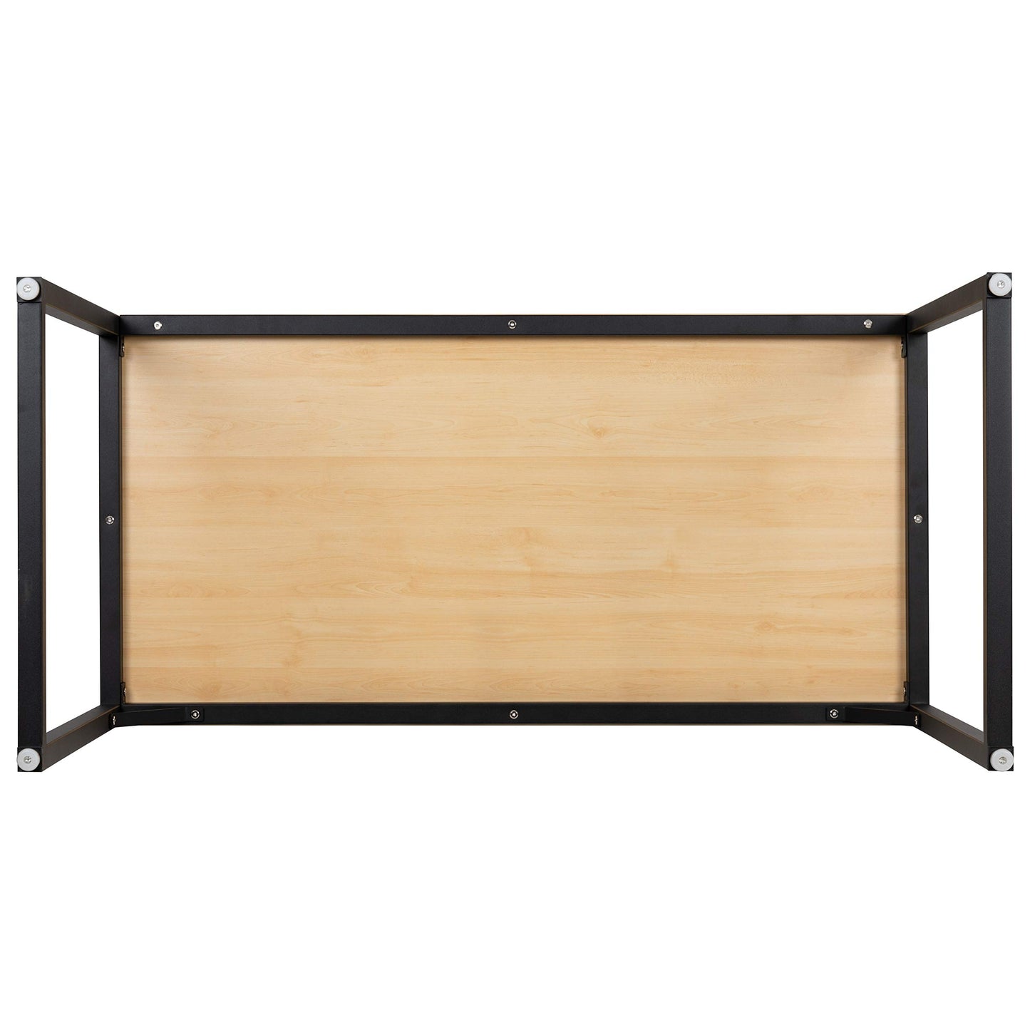 Flash Furniture Tiverton Industrial Modern Desk - Commercial Grade Office Computer Desk and Home Office Desk - 47" Long (Maple/Black)