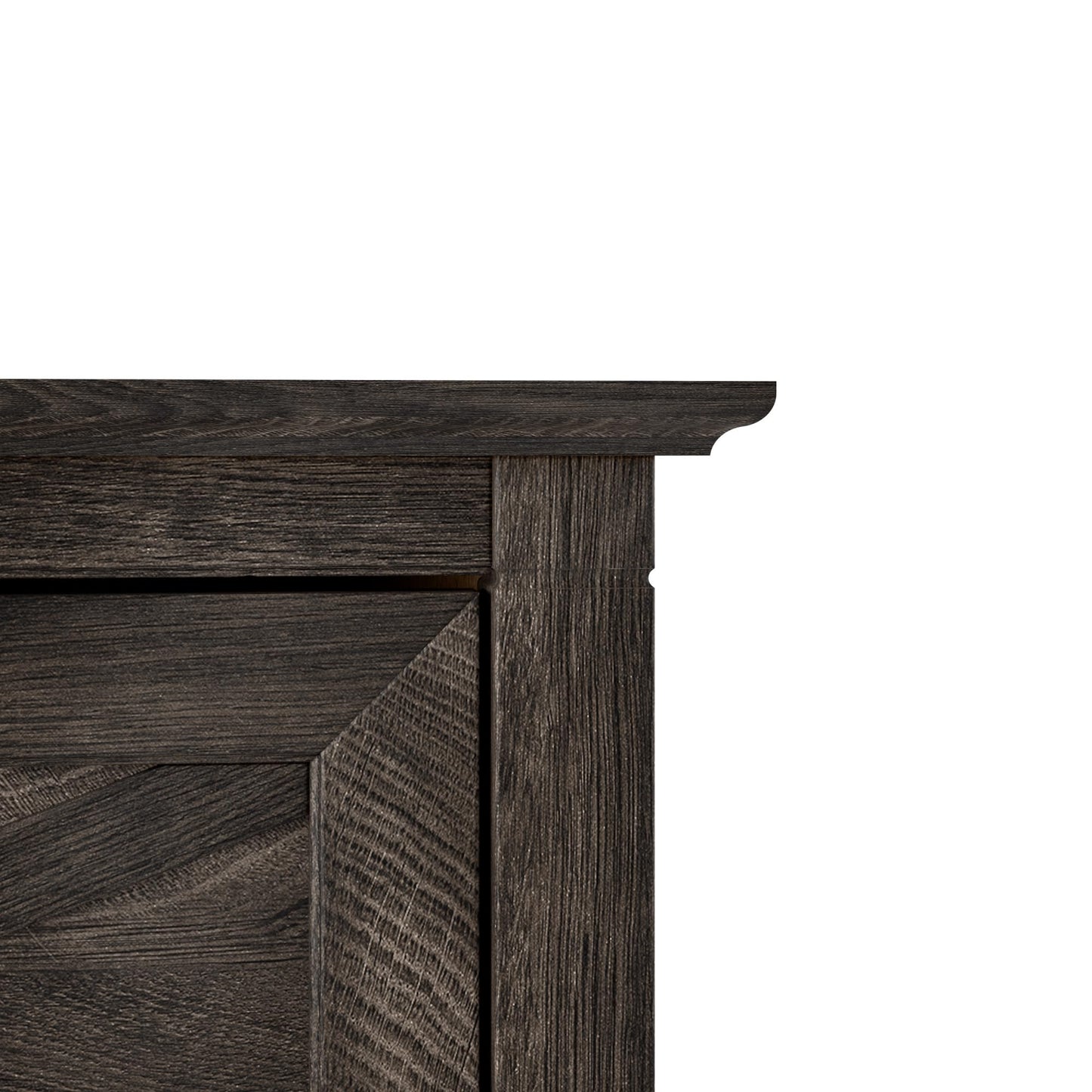 Bush Home Key West 2 Drawer Lateral File Cabinet in Dark Gray Hickory, Document Storage for Home Office, Accent Chest with Drawers