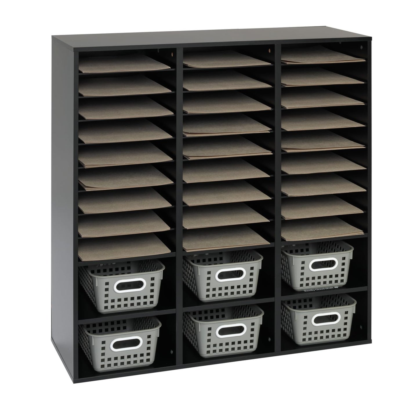 Really Good Stuff 27-Slot Mail and Supplies Center with 6 Cubbies